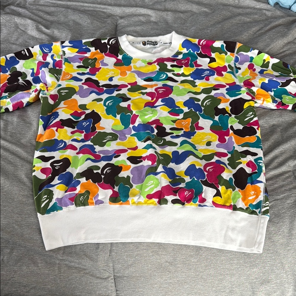 Multi Color Bape Camo Crew Neck